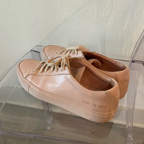 Woman by Common Projects Pink Leather sneakers - Picture 3 of 6